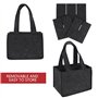 Lot de 2 Sac à Bouteilles, Porte-gobelet en Feutre pour 6 Bouteilles, Réutilisable Sac en Feutre Pliable avec Poignées pour Bout