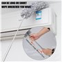 Euleryoo Plumeau Télescopique 5 Pièces - Tête De Loup Longueur Maximale 250cm - Microfibre Lavable pour Plafonds, Stores, Toile