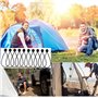 FHISKUNYU Lot de 30 tendeurs à boule, tendeur de tissu imperméable super durable. Très approprié pour les tentes, le camping, le