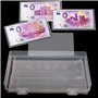 Osuter 200PCS Billets de Banque Monnaie Collection Plastique Sac de Billets de Banque de Protection Transparent avec Boîte de Ra
