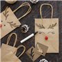Sac Cadeau Kraft - Sac Papier Kraft- Sac Kraft avec Poignée - 40 pcs Sacs Kraft Petit Format pour Cadeaux, Noël, Anniversaires e