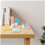 Flacon Voyage en Silicone Set - 18 Pièces Contenant Voyage - Kit Voyage Avion - Bouteille de Voyage Accessoires