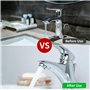 Mousseur Robinet M24-3 Pièces Filtre Robinet - Aerateur Robinet Economie Eau - Cuisine Filtre Robinet Avec Filtre en Acier Inoxy