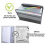 Extensible Pochettes pour Documents13 compartiments Accordéon Classeur - Trieur Document avec Fermeture à Glissière - A4 Trieur