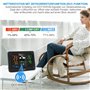 Station météo radio avec capteur extérieur, écran couleur numérique DCF, thermomètre intérieur et extérieur, hygromètre, station