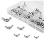 BGTXINGI Lot de 105 écrous papillon en acier inoxydable 304 M3 M4 M5 M6 M8 M10