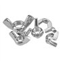 BGTXINGI Lot de 105 écrous papillon en acier inoxydable 304 M3 M4 M5 M6 M8 M10