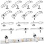 LBING 100 LED Lighting Clips de supports de fixation pour Bande Lumineuse Supports de Fixation Clips LED Strip 10mm Wide Waterpr