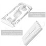 Lot de 2 boîtes de fil dentaire automatiques portables - Distributeur de fil dentaire - Blanc - Pour le nettoyage des dents - 20