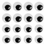 Lot de 16 yeux mobiles autocollants - Grands yeux mobiles - Grands yeux mobiles - Autocollants - Pour le bricolage - Caikailior