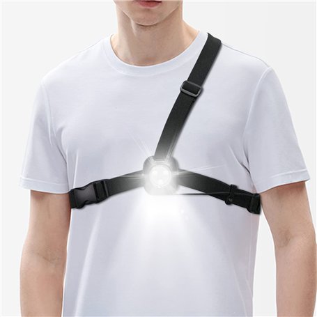 Suptig lumière de ceinture poitrine courante pour le camping