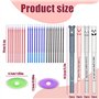 Stylos Encre Gel Effaçable|, 8pcs Stylo Effacable Animaux Stylo Kawaii avec 24 Recharges Stylos Effaçables + 2 Gommes pour Burea