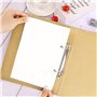 XIAQICA 2 pièces Classeur A5 en Papier Kraft 2 Anneaux Classeur Rechargeable Classeurs à Anneaux Kraft pour Bureau l'école Multi