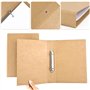 XIAQICA 2 pièces Classeur A5 en Papier Kraft 2 Anneaux Classeur Rechargeable Classeurs à Anneaux Kraft pour Bureau l'école Multi
