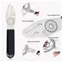 XIAQICA 3 Pièces Kit clé à Molette Ajusteur Frein à Disque Vélo 42/18/15 mm Outil Correction Réglage Réparation Plaquettes Clé C