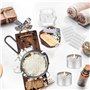 XIAQICA Kit de Fabrication de Bougies Fabrication Bougie Meche Bougie 210 Mèches pour Bougies 2 Plaques Fixes 10 Feuilles de Rub