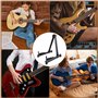 Support de Guitare Universel – Stand de Guitare en A, Pliable et Antidérapant pour Guitare Acoustique, Électrique, Basse et Ukul