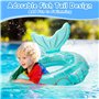 Pukitt Bouée de Sauvetage Bouée Enfant Bague Natation Sirène Bouee Piscine Anneau Gonflable Flotteur Gonflable pour Piscine Gonf