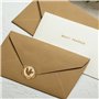 Zephyra Lot de 30 Enveloppes en Papier Kraft et Autocollants de Sceau de Cire(Auto-Adhésifs),Enveloppe C6(15.8 * 10.8CM),Sans Fe