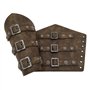 Brassards Rétro Armure Médiévale Brassard pour Le Tir Chasse Médiévale Renaissance PU Brassard en Cuir Viking Punk Gothique Bras