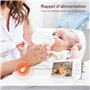 SIMBAILAI 2K 5" Babyphone Caméra Bebe avec Application Telephone,Rotation à 360°,Visiophone avec Alertes Intelligentes,Vision No