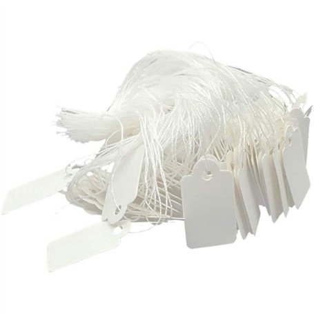 POFET Lot de 500 étiquettes blanches en papier blanc