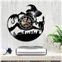 Smotly Horloge murale en vinyle Le Seigneur des Anneaux avec fonction veilleuse LED - Cadeau pour les amoureux