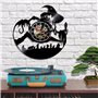 Smotly Horloge murale en vinyle Le Seigneur des Anneaux avec fonction veilleuse LED - Cadeau pour les amoureux