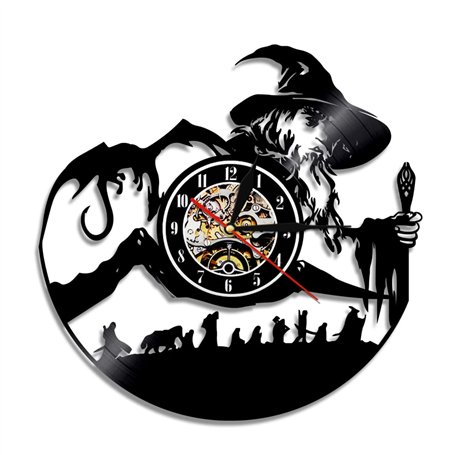 Smotly Horloge murale numérique en vinyle