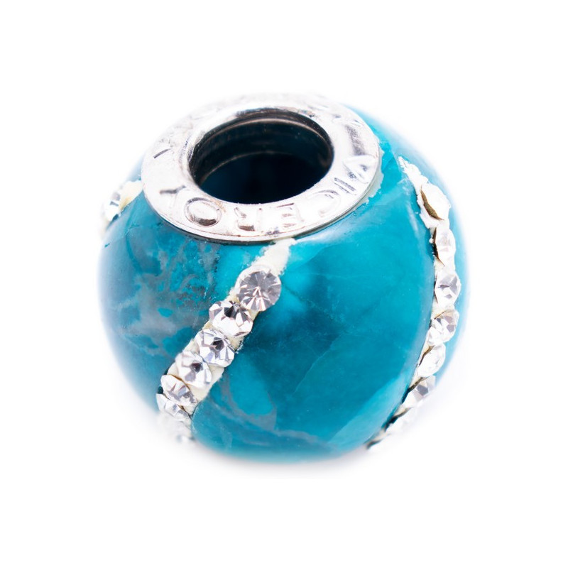 Perle de verre Femme Viceroy Vmm0312-24 Turquoise 1 cm