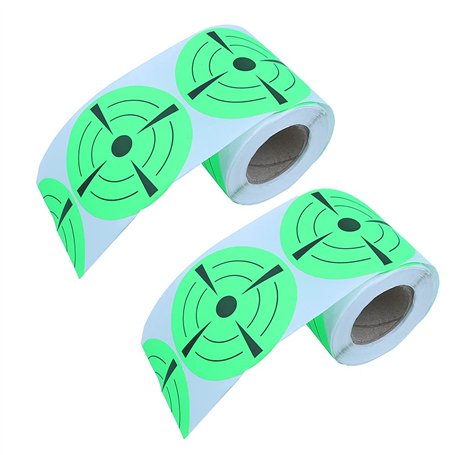 ANCLLO 200 pièces 3 Pouces Rondes adhésives cibles pasteurs fluorescents cibles de tir Autocollants cibles Points pour Le tir To