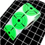ANCLLO 200 pièces 3 Pouces Rondes adhésives cibles pasteurs fluorescents cibles de tir Autocollants cibles Points pour Le tir To