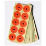 ANCLLO Lot de 250 autocollants en papier pour tir - Orange - 5 cm