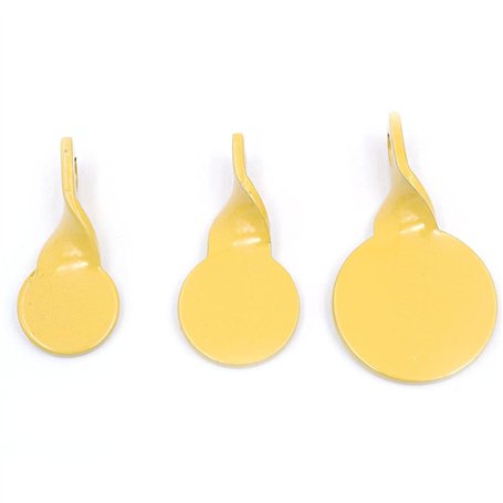ANCLLO 3Pcs Cibles à réinitialisation Automatique Jaunes Cibles de tir en Rotation Ensemble de plaques de Cible en métal