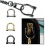6 Pièces Boucle avec vis amovible Attaches pour Anses de Sac Métal Anneaux D Détachable Beau et durable Pour attacher aux bretel