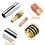 Dadabig 15AK MIG MAG Embouts de Contact de Buse de Soudage Support de Pointes de Contact de Buses, Kit d'accessoires pour Torche