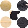 Merauno Selle de selle en peau d'agneau véritable et coussin polyvalent avec fourrure d'agneau véritable et coton matelassé