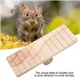 Garosa Hamster Jouet à Bascule pour Exercicer Jouer Jouets Animaux avec Goût Unique de Bois Naturel Plate-Forme Escalade de pour