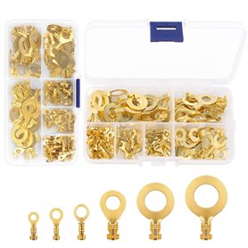 300 Pcs Kit de Bornes Cosses Electrique Bornes à Anneaux en Cuivre Cosse à Sertir Connecteur à Anneaux M3 M4 M5 M6 M8 M9 M10 Con 300 Pcs Kit de Bornes Cosses Electrique Bornes à Anneaux en Cuivre Cosse à Sertir Connecteur à Anneaux M3 M4 M5 M6 M8 M9 M10 Con