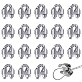 18 Pcs M3 Selle de Pince de Serrage pour Câble U Boulon Clip de Câble Serre-Câbles Étrier en Acier Inoxydable Pince pour Serrage 18 Pcs M3 Selle de Pince de Serrage pour Câble U Boulon Clip de Câble Serre-Câbles Étrier en Acier Inoxydable Pince pour Serrage