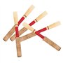 5pcs anches de hautbois, force de rayure de bambou moyenne doux rouge main fait main hautbois reed instrument de remplacement de
