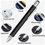 MOJOTIC Stylo multifonction 6 en 1 stylo à bille multifonction avec échelle, tournevis, niveau à bulle, cadeau de fête des pères