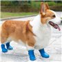 Fayemint 4 Morceaux de Bottes de Chien Imperméables en Silicone, Chaussures pour Animaux de Compagnie, Convient pour Les Jours d