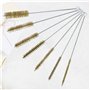 Lot de 7 brosses de nettoyage pour tubes en laiton - Outils de nettoyage et de polissage - Brosses en fil de laiton pour le nett