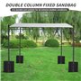 Poids pour Tonnelle, Sacs de Sable en Tissu Imperméable Oxford pour Lestage de Tonnelle, Sandbags pour Remplir Les Tentes, Les P