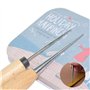 Alène de Couture en Cuir Poinçon avec Manche en Bois Poinçon Bricolage Outils de Perforation à Manche Perforatrice Manche en Boi