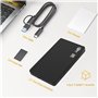 Vinmooog Boitier Disque Dur Externe 2.5'', 5Gbps USB 3.1 Gen 2 Boitier Externe Disque, sata USB pour SATA HDD et SSD de 7/9.5 mm
