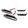 SANWAN Lot de 2 feux de circulation diurnes super lumineux 8 LED Blanc