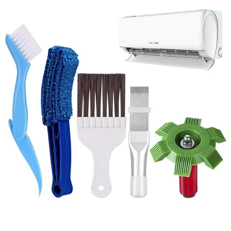 5 Pièces Brosse de Nettoyage pour Ailettes de Climatiseur Kit