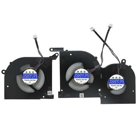 JISHIYUFS Nouveau CPU+GPU Ventilateur de Refroidissement pour MSI 16V1 16V2 GS66 WS66 P66 10SD 10SE 10SF 10SFS 10SGS